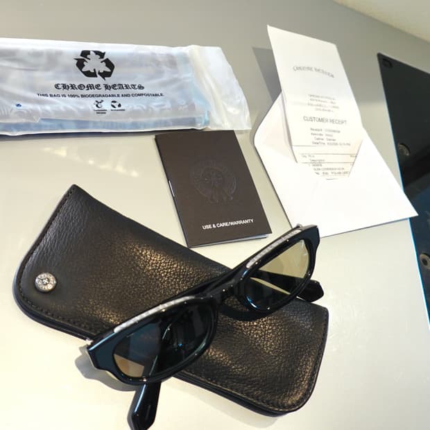 크롬하츠 로우라이더 유광블랙 선글라스/안경