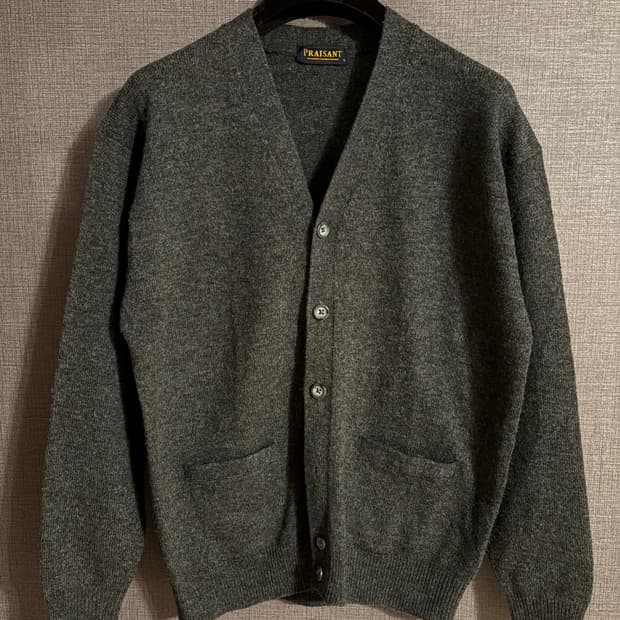 PRAISANT 울 100% 가디건