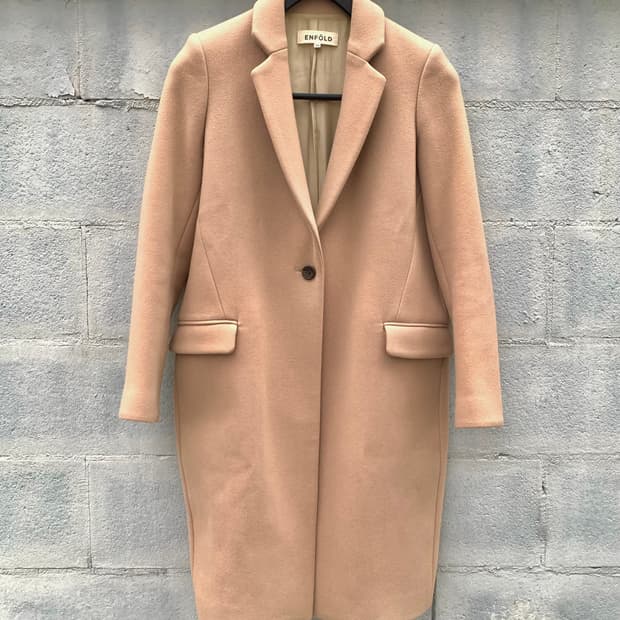 ENFOLD 엔폴드 원버튼 코트