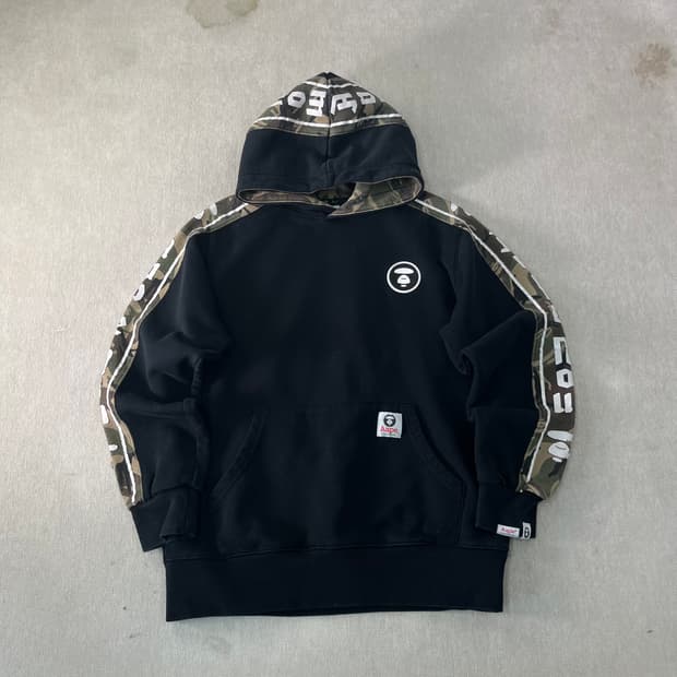 95 Aape 베이프 사이드라인 카모 후드티