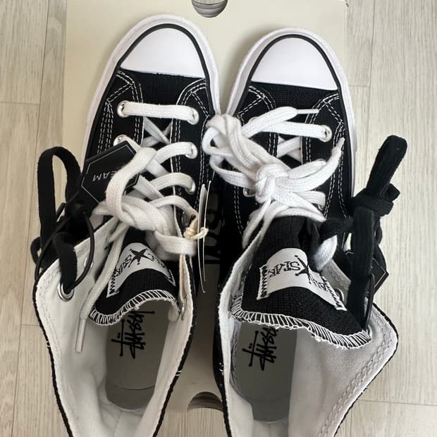 컨버스 x 스투시 척 70 하이 블랙