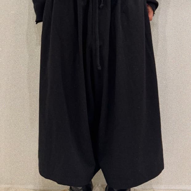 요지야마모토 18aw 와이드 하카마 팬츠