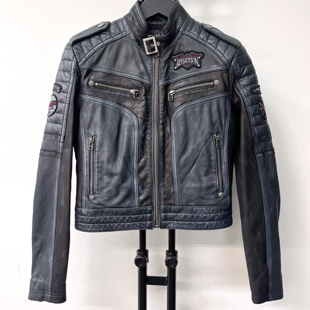 Affliction 바이커 레더 자켓