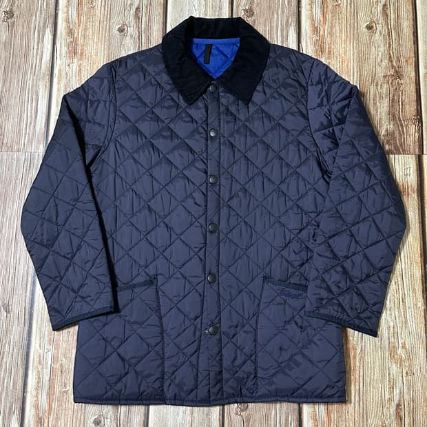 Barbour 바버 클래식 리데스데일 퀼팅 자켓 네이비 색상 XS사이즈