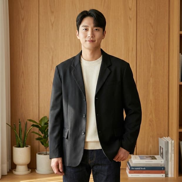 KIIMUIR 오버핏 블레이저 자켓