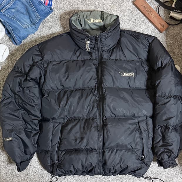 90s Bear USA 리버시블 덕 다운 패딩