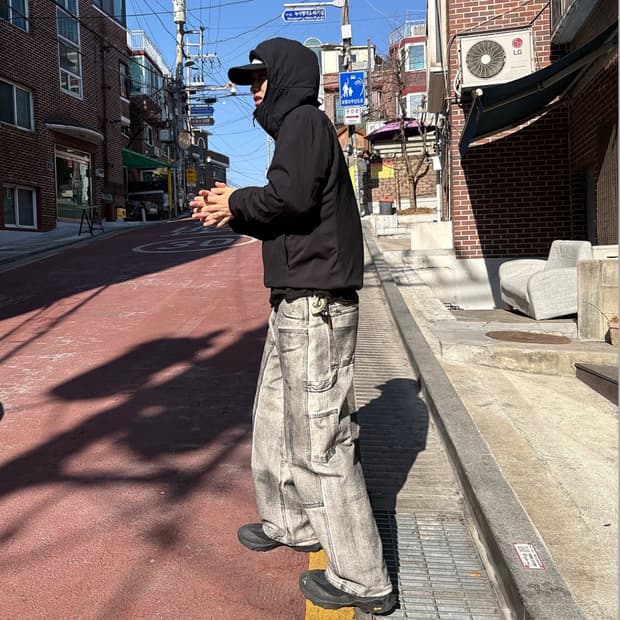 Iey 더블니 더티 카펜터 데님 (M)