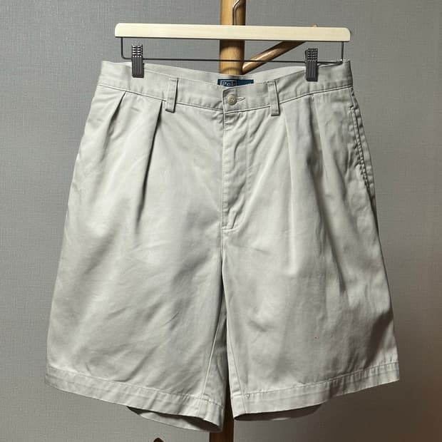 폴로랄프로렌 타일러쇼츠 치노 반바지/31-32/아이보리