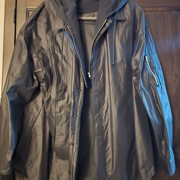 준지 레이온 바람막이 레이어드 자켓셔츠 48사이즈입니다.