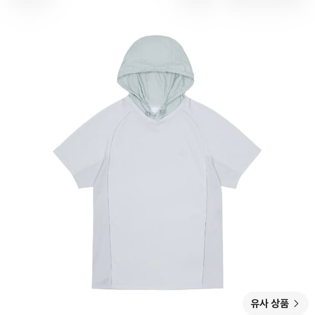 산산기어 후디드 메쉬 티셔츠 스카이 블루