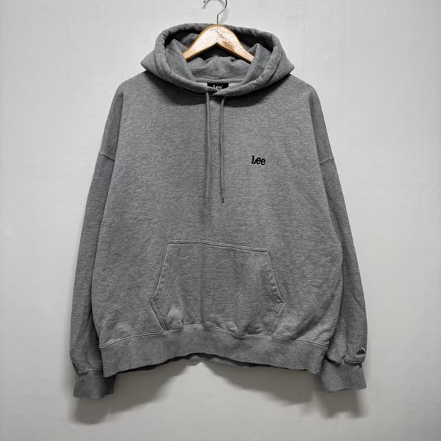 Lee 그레이 스몰로고 후드티