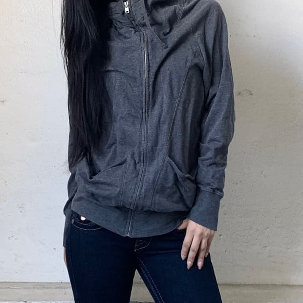 High neck zip up