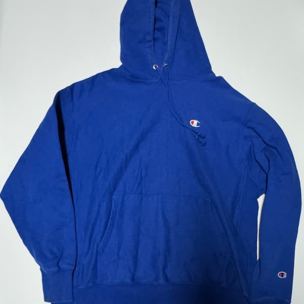 챔피온 리버스위브 스웻 기모 후드티 2XL~XL 블루