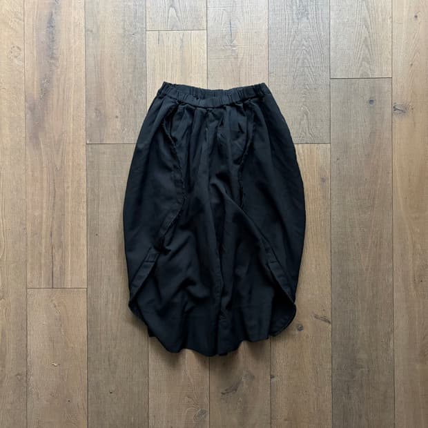 Distressed Ruffle Transformed Pants