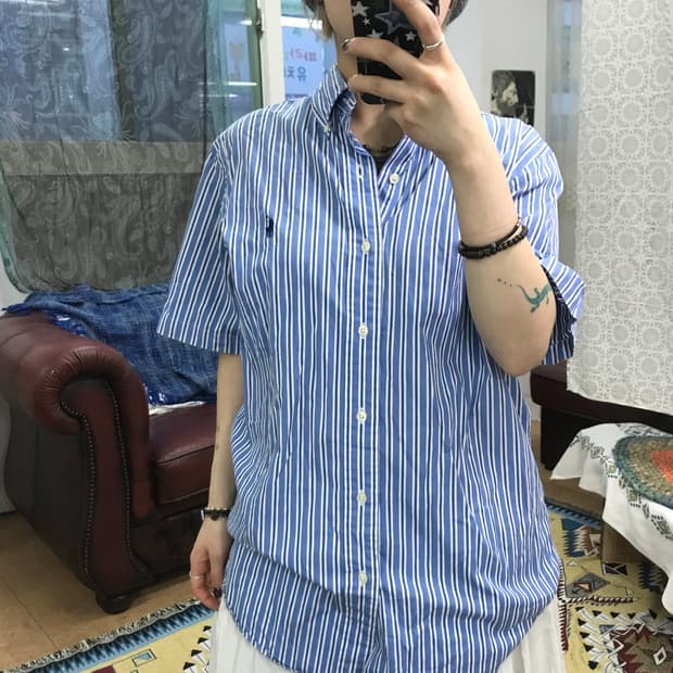 폴로 랄프로렌 스트라이프 반팔 셔츠 (Z1032)