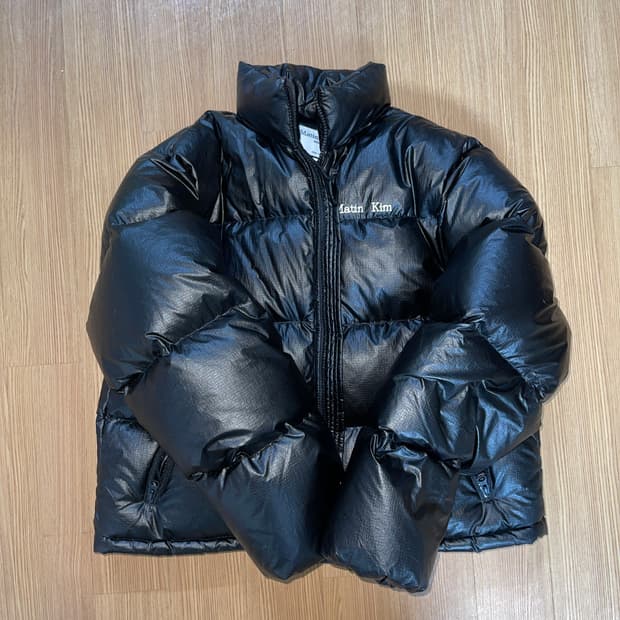 마뗑킴 마땡킴 블랙 유광 숏패딩 S 닝닝 패딩