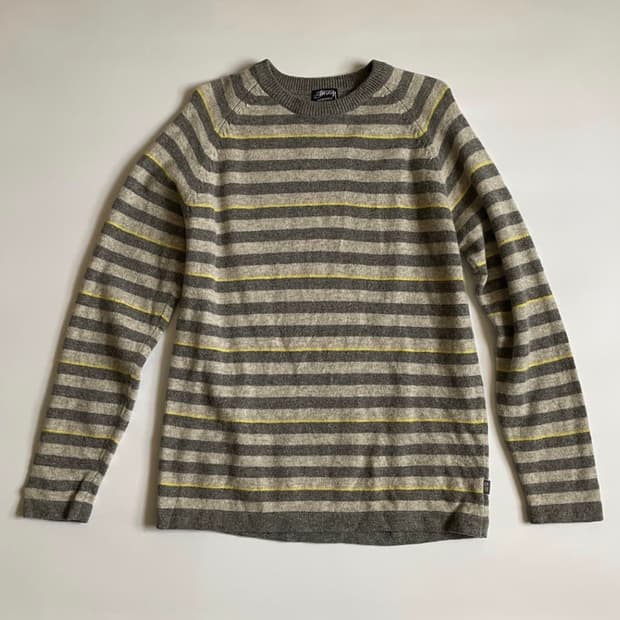 스투시 00s 스트라이프 니트 램스울