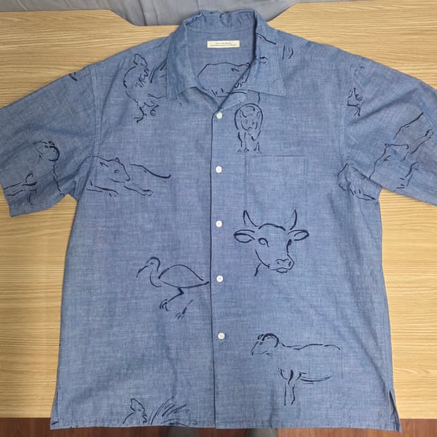 올드조 241OJ-SH07 indigo shirts drawing