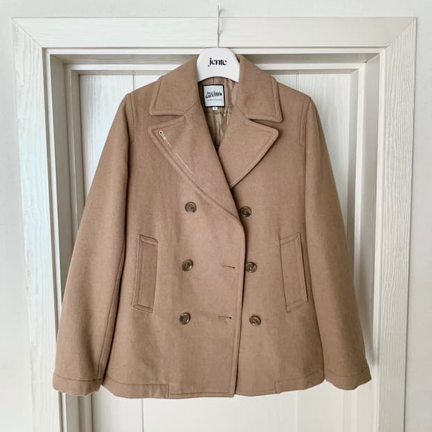 장폴고티에 베이지 울 피코트 