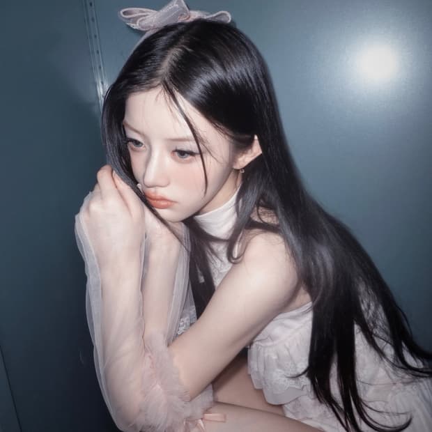(민주착용) 랜드마인걸 레이스 탑