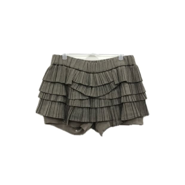 오즈세컨 애쉬브라운 러플 레이어 스커트