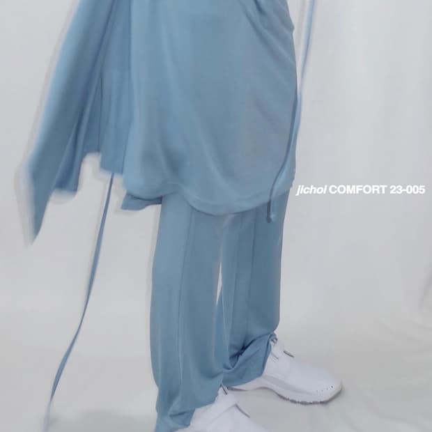지초이 컴포트 23-005 랩스커트(TURQUOISE BLUE)