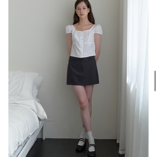 Kindababy kinda basic mini skirt - charc