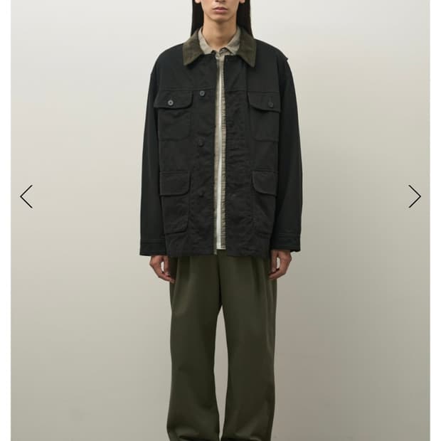 러프사이드 25fw Pointer Jacket 애쉬블랙 1사이즈