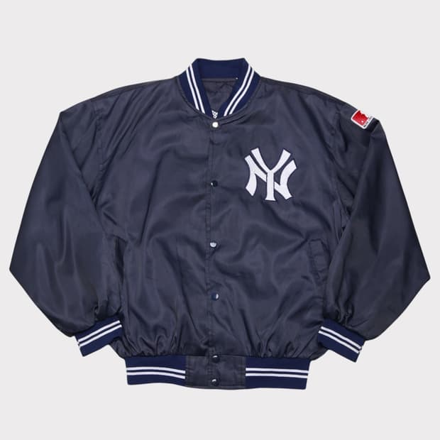 [L] 빈티지 뉴욕 양키스 바시티 자켓