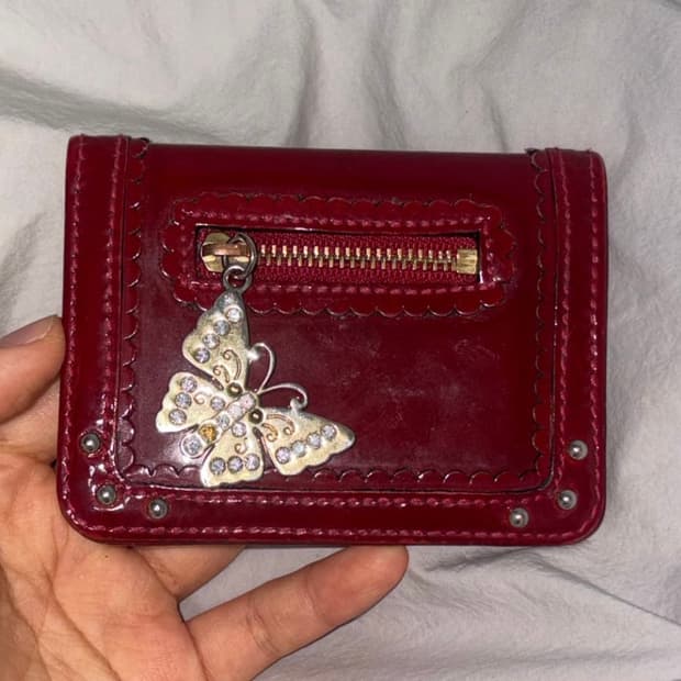 안나수이 빈티지 지갑 ~ 와인 나비