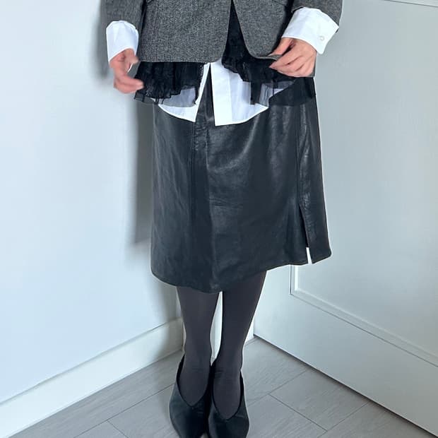 Black Leather Skirt