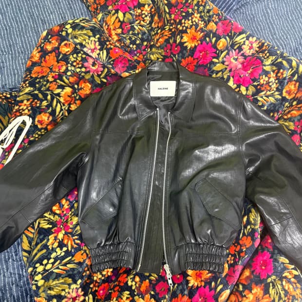 알렌느 그라데이션 레더자켓 1