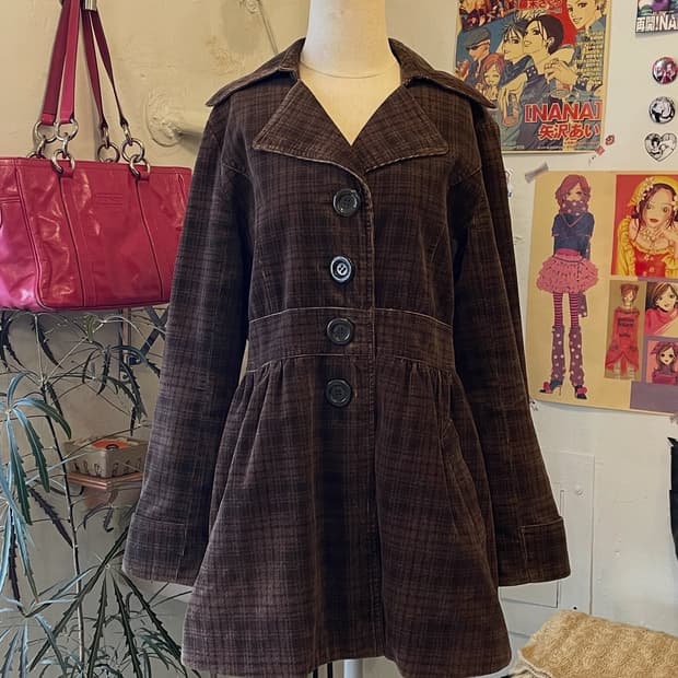 체크 플레어 자켓 [무배]