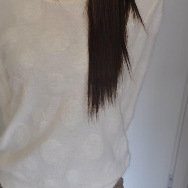 도트 헤어리 니트