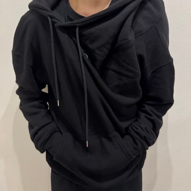 솔로이스트 23aw 드랍 숄더 후드