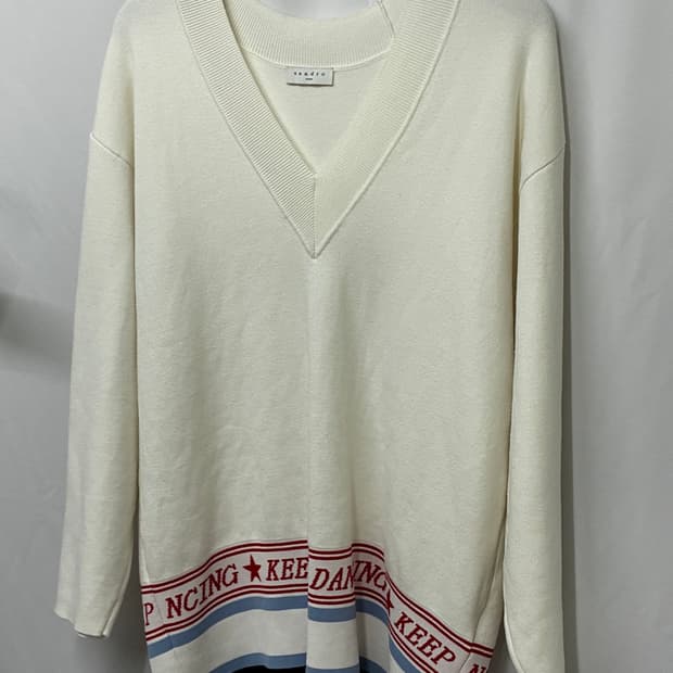 SANDRO Keep on Dancing V-Neck Knit 3