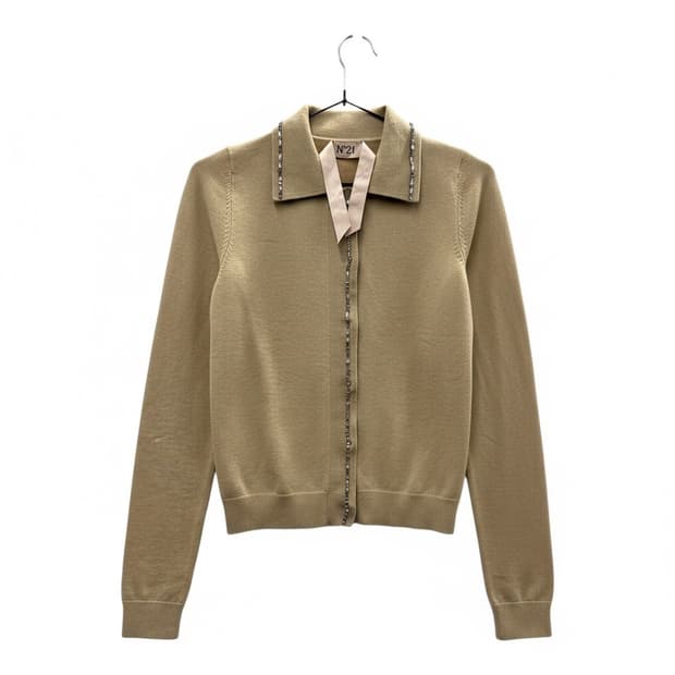 N21 누메로벤투노 매장판 카라 니트 가디건 42