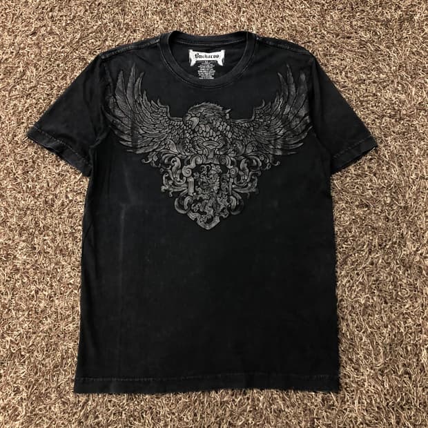 M 버커루 Y2K 오리엔탈 펑크 티셔츠