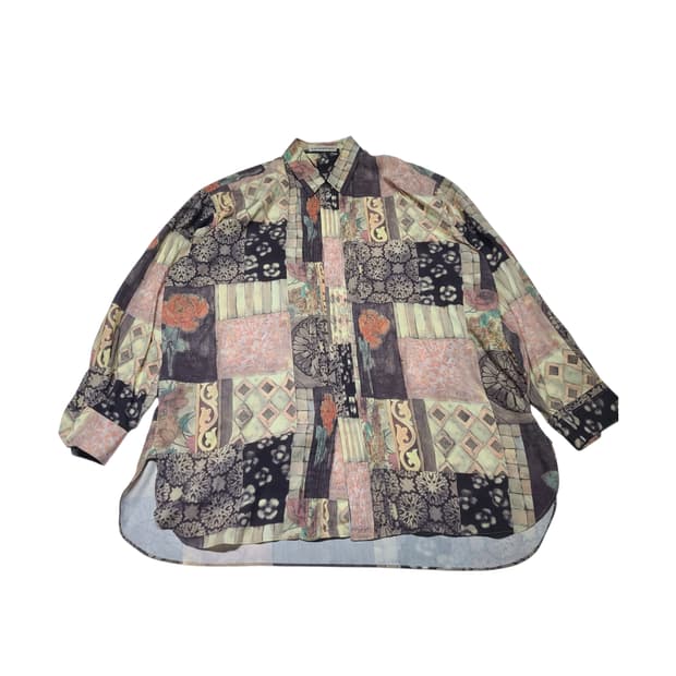 이세이미야케 패턴 오버 셔츠[M]