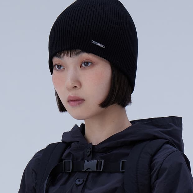 Knit beanie BLACK