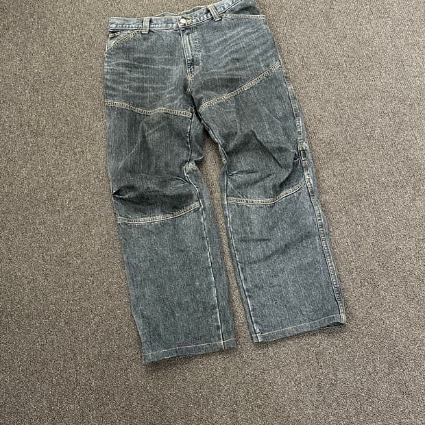 XL)Japanese vintage 흑청 와이드 데님팬츠