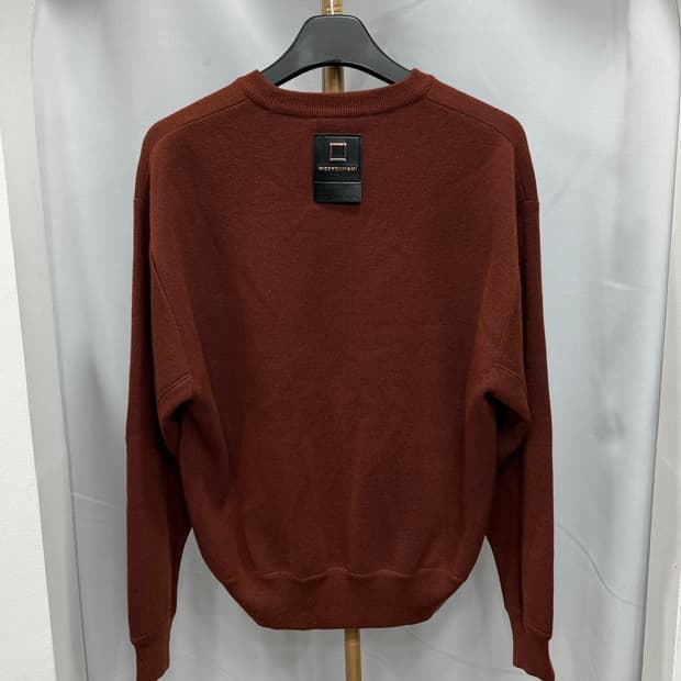 우영미 택션지 니트 브라운 46