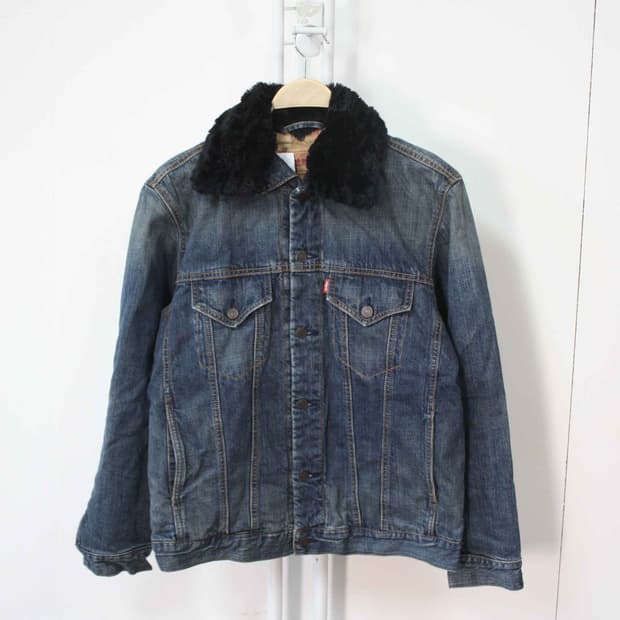 W-3309/리바이스 정품 남성용 청점퍼 L