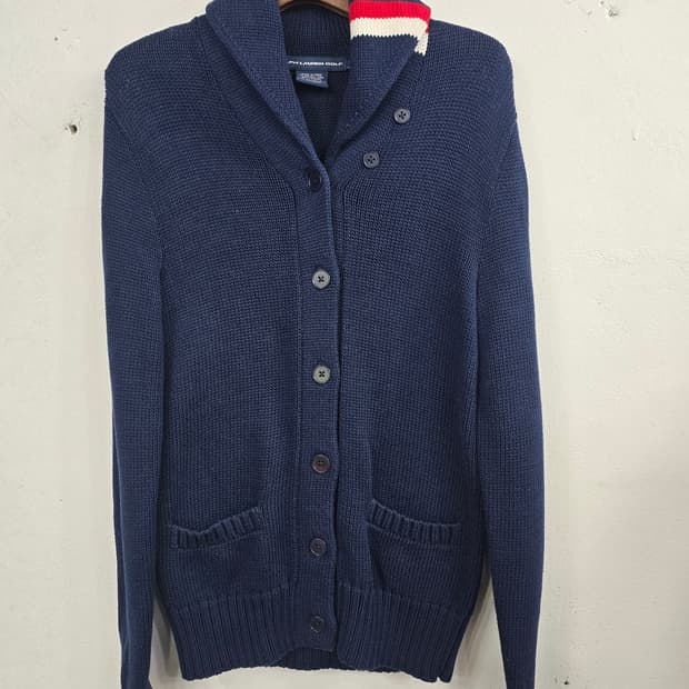 폴로랄프로렌 골프 숄칼라 니트가디건