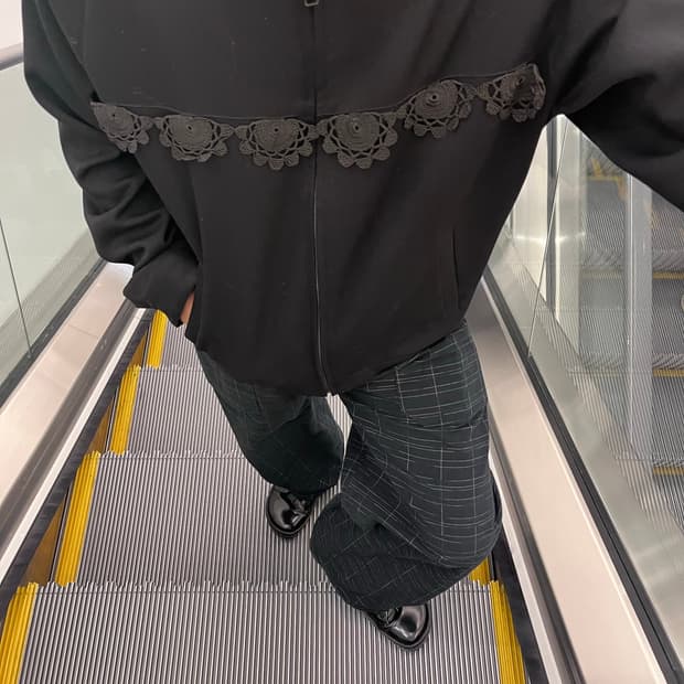 사스콰치 패브릭스 플라워 패턴 프린지 자켓 L사이즈