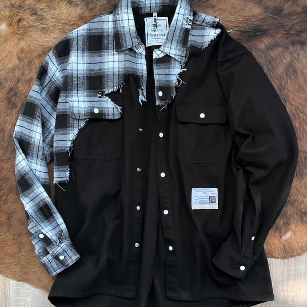 미하라 야스히로 하프 브로큰 셔츠 