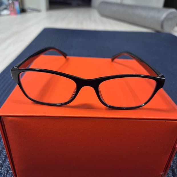 검정 뿔테 안경 (도수없음)