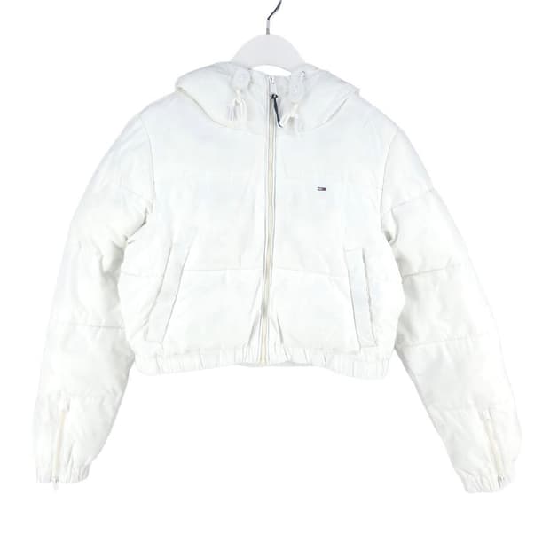 [여S]타미힐피거 화이트 폴리충전 크롭 패딩[Y5C-048]