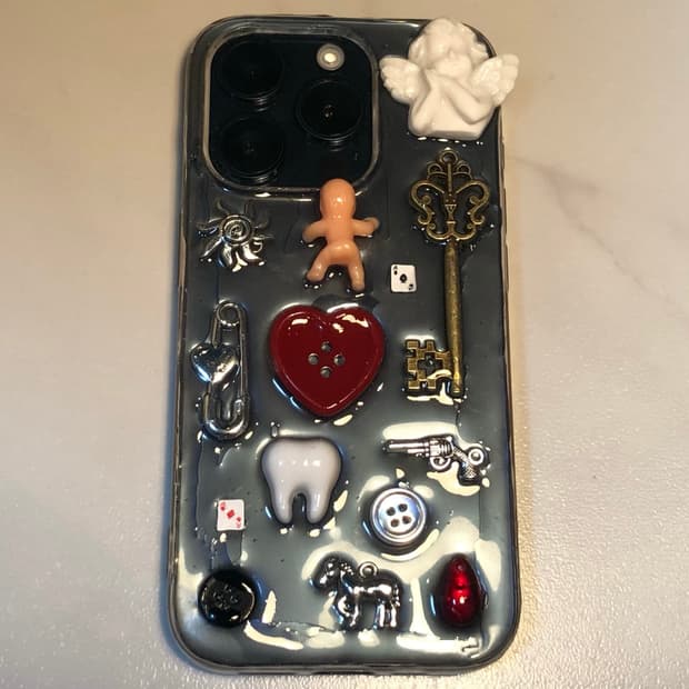 핸드메이드 빈티지 폰 케이스