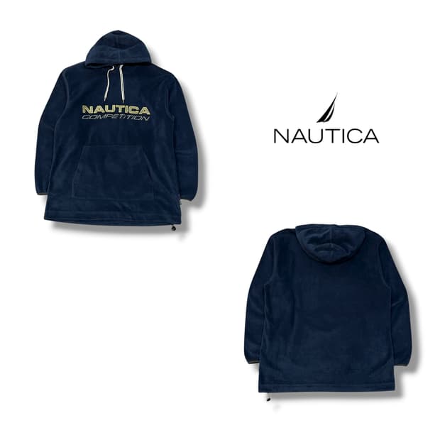  노티카 로고 플리스 후드티 y13995